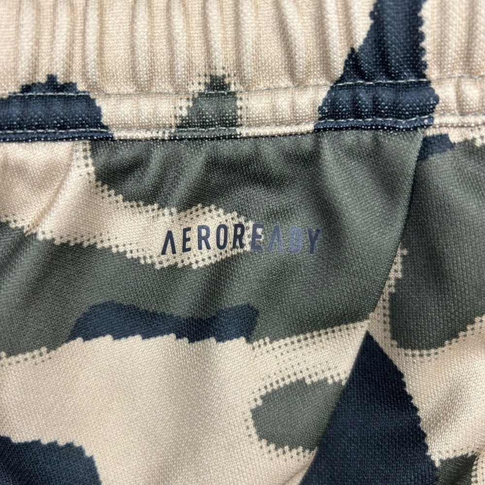Adidas Track Pants Mens XL Green Camo Aeroready Joggers Ankle Zip 3-Stripe - Picture 4 of 13